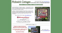 Desktop Screenshot of pickwickcottages.com
